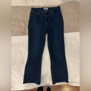 PAIGE Dark Indigo Flare Jeans